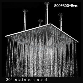 High Quality 304 Stainless Steel 31 Inches Oversized Shower Top Spray Suit - Silver