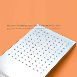 Wall Mounted 304 Stainless Steel Chrome With Rainfall And Waterfall Thermostatic Top Spray Shower Sets