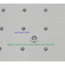 20 Inch Ceil Mounted Stainless Steel 304 Rainfall Bathroom Shower Head With Water Saving Air Injection Function