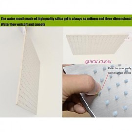 20 Inch Ceil Mounted Stainless Steel 304 Rainfall Bathroom Shower Head With Water Saving Air Injection Function