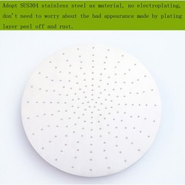 20 Inch Rainfall Bathroom Shower Head, 3 Colors(Blue, Green, Red) Temperature Sensitive LED Top Shower