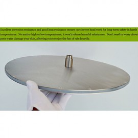 20 Inch Rainfall Bathroom Shower Head, 3 Colors(Blue, Green, Red) Temperature Sensitive LED Top Shower