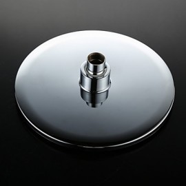 Contemporary Fashion Wall Hanging Type Brass Chrome 38 Degrees Smart Thermostatic Shower Faucets Set - Silver