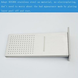 Wall Mounted Stainless Steel 304 Waterfall And Rainfall Bathroom Shower Head