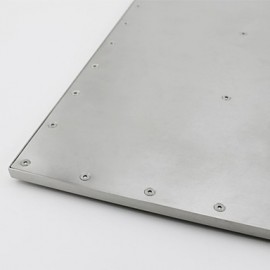 16" High Quality Fashion 304 Stainless Steel Wire Drawing Processing Square Shower Head - Silver