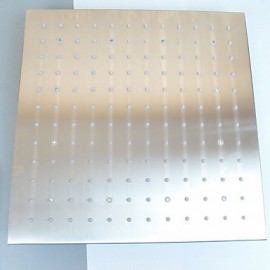 16 inch Stainless Steel Shower Head with Color Changing LED Light