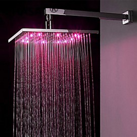10 inch Brass Shower Head with Color Changing LED Light