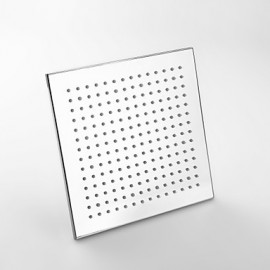 10 Inch Square Chrome 3 Colors LED Temperature Sensitive Rainfall Shower Head