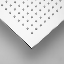 10 Inch Square Chrome 3 Colors LED Temperature Sensitive Rainfall Shower Head