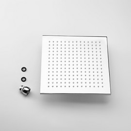 10 Inch Square Chrome 3 Colors LED Temperature Sensitive Rainfall Shower Head