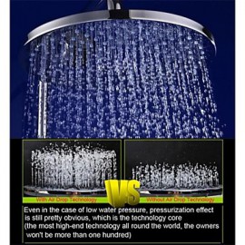 10 Inch Brass Air Injection Water Saving Eco-friendly Rainfall Bathroom Shower Head