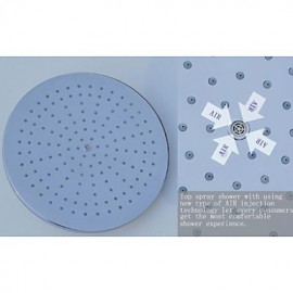 10 Inch Brass Air Injection Water Saving Eco-friendly Rainfall Bathroom Shower Head
