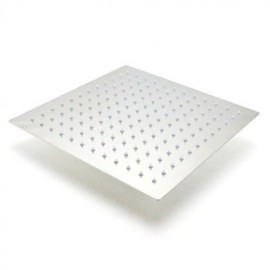 10 inch Contemporary Fashion Ultrathin 304 Stainless Steel Square Shower Head - Silver