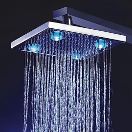 8 inch Color Changing LED Shower Head with 4 LED Lights