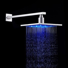 8inch Stainless Steel Shower Head with Color Changing LED Light