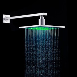 8inch Stainless Steel Shower Head with Color Changing LED Light