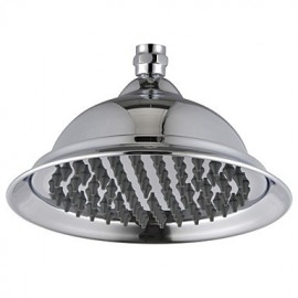 8" Traditional Antique Brass Chrome Finish Bathroom Rainfall Shower Head Faucet