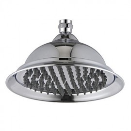 Contemporary 8 Inch Brass Rainfall Shower Head Chrome Finish