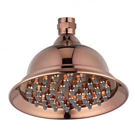 Antique Rose Gold Finish 6 Inch Brass Rainfall Shower Head