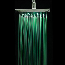 8 Inch A Grade ABS Chrome Finish LED Rain Shower Head