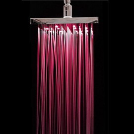 8 Inch A Grade ABS Chrome Finish LED Rain Shower Head