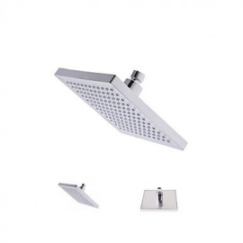 8 Inch A Grade ABS Chrome Columnar Color Changing LED Shower Head Rain Shower