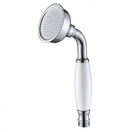Bathroom Hand Held Shower Head Solid Brass High Pressure Water - Chrome