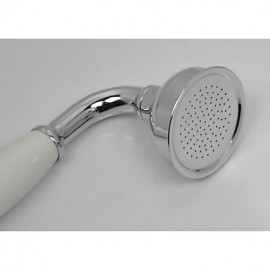 Bathroom Hand Held Shower Head Solid Brass High Pressure Water - Chrome