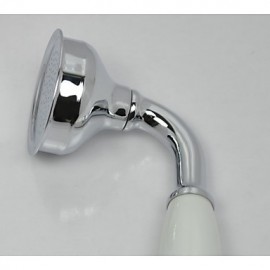 Bathroom Hand Held Shower Head Solid Brass High Pressure Water - Chrome