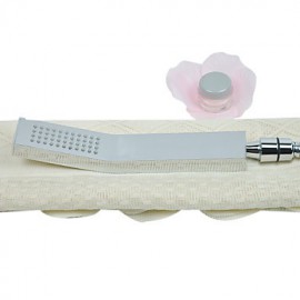 Contemporary Square Solid Brass Hanldheld Shower head-Chrome Finish