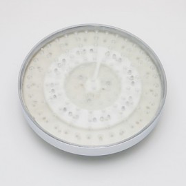 8 Inch A Grade ABS Chrome Finish Round RGB LED Rain Shower Head - Silver