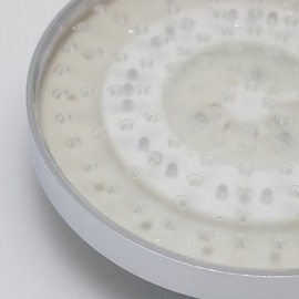 8 Inch A Grade ABS Chrome Finish Round RGB LED Rain Shower Head - Silver