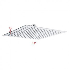 10" Modern Design Ultrathin Stainless Steel Square Shower Head