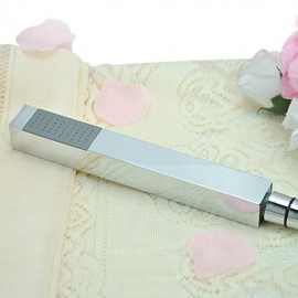 Contemporary Solid Brass Square Chrome Finish Hanldheld Shower head