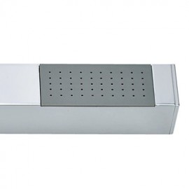 Contemporary Solid Brass Square Chrome Finish Hanldheld Shower head