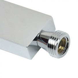 Contemporary Solid Brass Square Hanldheld Shower head-Chrome Finish