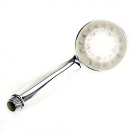 A Grade ABS Chrome Columnar Temperature Control Heat Sensor LED Hanldheld Shower head
