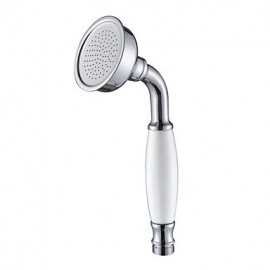 Contemporary Brass Handled Shower Head Chrome Finish