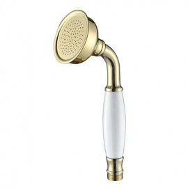 Contemporary Brass Handled Shower Head Ti-PVD Finish