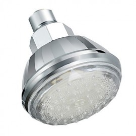 3 Inch A Grade ABS Chrome Finish Color Changing LED Rain Shower head