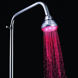 3 Inch A Grade ABS Chrome Finish Color Changing LED Rain Shower head