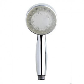 A Grade ABS Chrome Columnar Color Changing LED Hanldheld Shower head