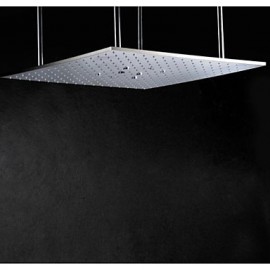 20 Inch Swash And Rain LED 3 Colors Temperature Sensitive Shower Head With Ceiling Mounted Shower Arms