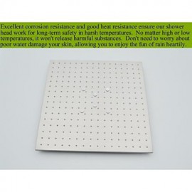 20 Inch Swash And Rain LED 3 Colors Temperature Sensitive Shower Head With Ceiling Mounted Shower Arms