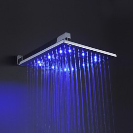 Shower Faucets LED with Chrome Single Handle One Hole
