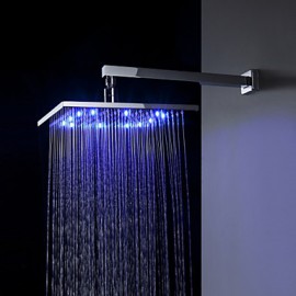 Shower Faucets LED with Chrome Single Handle One Hole