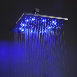 Shower Faucets LED with Chrome Single Handle One Hole