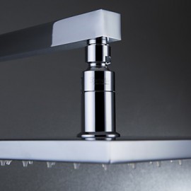 Shower Faucets LED with Chrome Single Handle One Hole