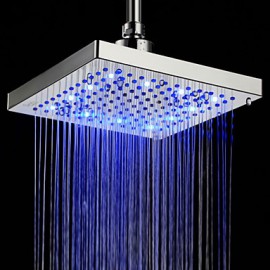 Shower Faucets LED with Chrome Single Handle One Hole
