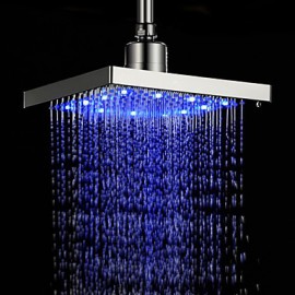 Shower Faucets LED with Chrome Single Handle One Hole
